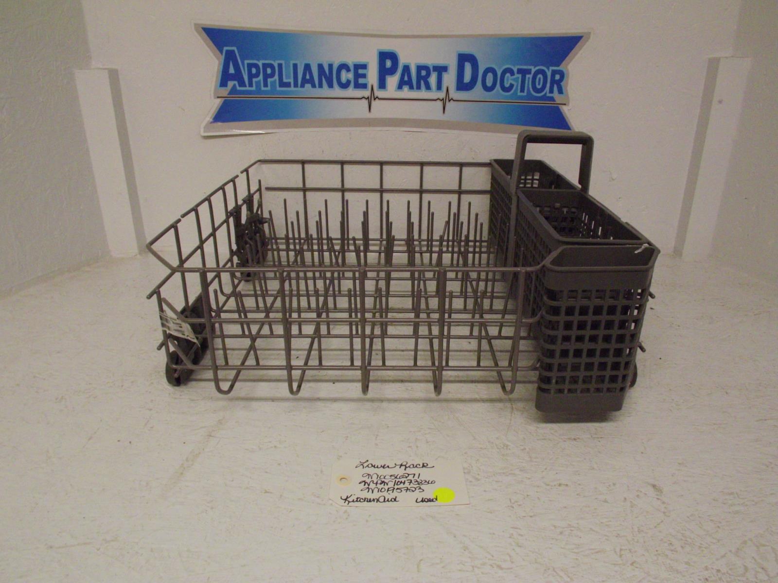 KitchenAid Dishwasher W10056271 WPW10473836 W10195723 Lower Rack Used KitchenAid Dishwasher W10056271 WPW10473836 W10195723 Lower Rack Used